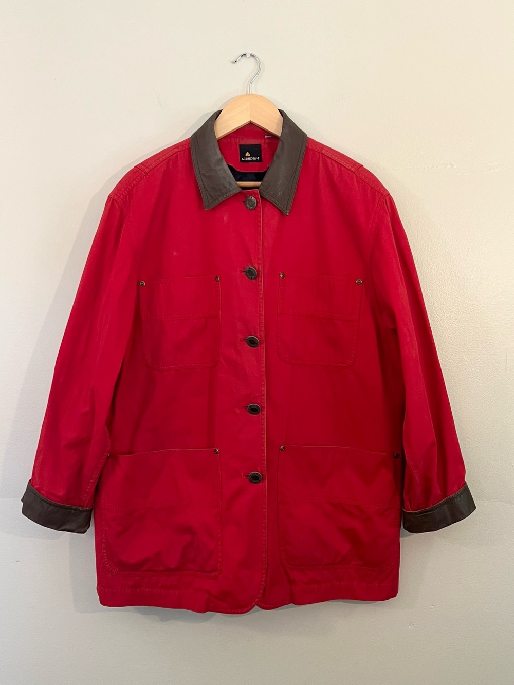 Vintage 90’s Lizsport insulated red barn chore jacket Cottagecore outdoors